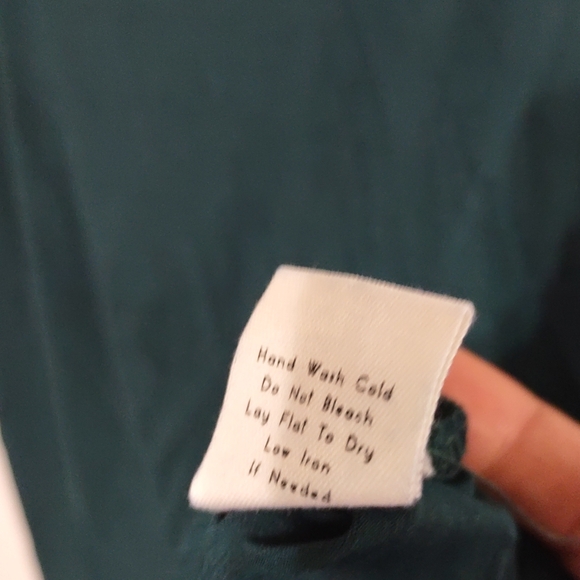 The Workshop Women's Blouse Short Sleeves XL Beaded Neck - Picture 9 of 11